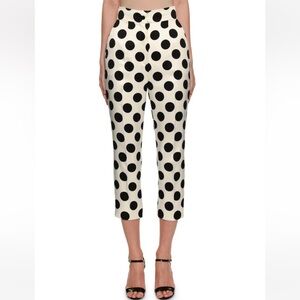 Dolce Gabbana capri silk pants NWT 50 14 XL